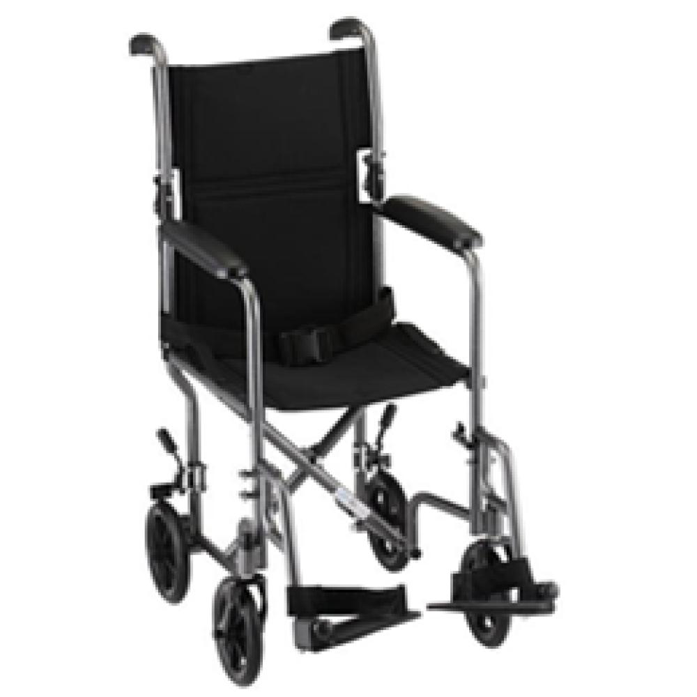 Image for product - 17 inch Steel Transport Chair in Hammertone Image for product - 17 inch Steel Transport Chair in Hammertone