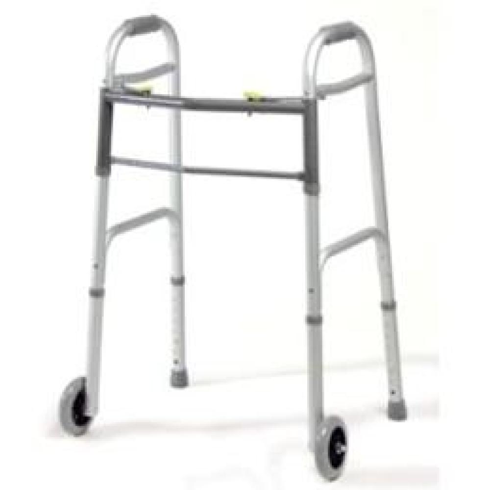 Image for product - Adult Dual-Release Folding Walker with Wheels
