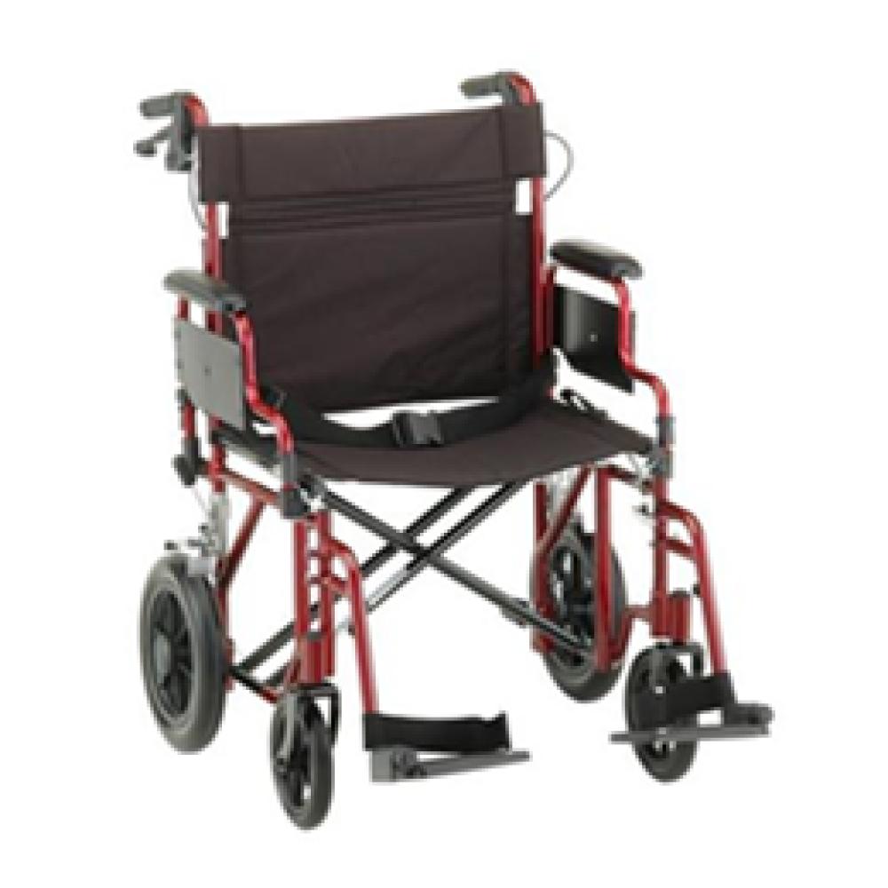 Image for product - 22 inch Transport Chair with 12 inch Rear Wheels