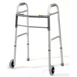 Image for product - Adult Dual-Release Folding Walker with Wheels thumbnail Image for product - Adult Dual-Release Folding Walker with Wheels thumbnail