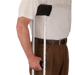 Image for product - Crutch Cover Set in Black Microfiber thumbnail