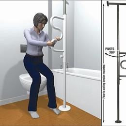 Image for product - Security Pole & Curve Grab Bar thumbnail Image for product - Security Pole & Curve Grab Bar