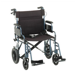 Image for product - 22 inch Transport Chair with 12 inch Rear Wheels
