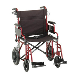 Image for product - 22 inch Transport Chair with 12 inch Rear Wheels thumbnail Image for product - 22 inch Transport Chair with 12 inch Rear Wheels