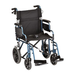 Image for product - 19 inch Transport Chair with 12 inch Rear Wheels - 352B thumbnail